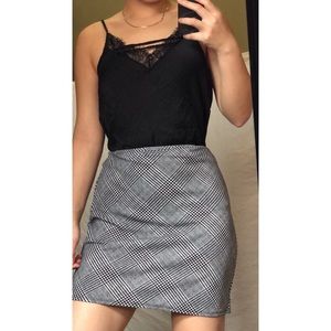 Plaid short skirt